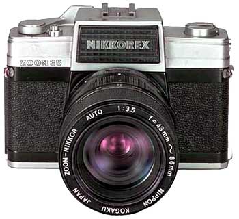 Nikkorex Zoom 35 mit eingebautem Zoomobjektiv 43-86mm/3.5