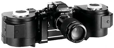 Nikon F2 mit Langfilmmagazin MF-2