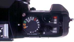 Nikon F301 Aufsicht
