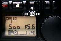 Nikon F801 LC-Display