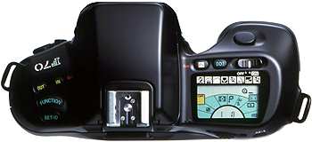 Nikon F70 Aufsicht